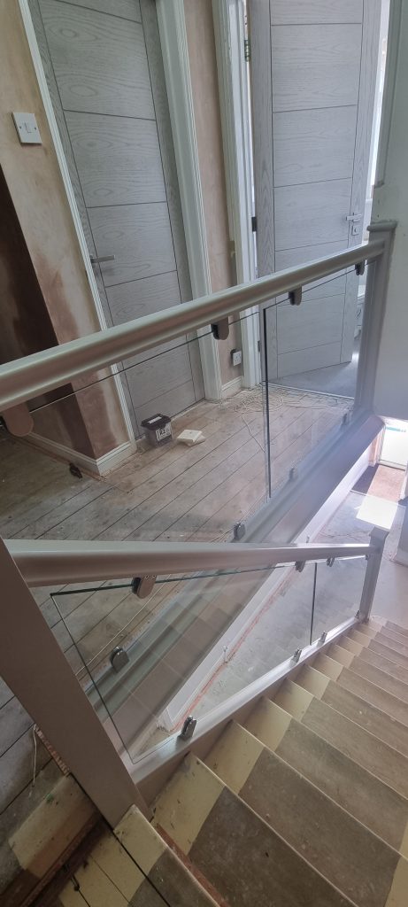 glass staircase renovation